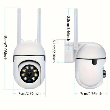 Set 2 Camere de Securitate WIFI 1080P pentru Interior / Exterior cu Vedere Nocturnă și Audio Bidirecțional