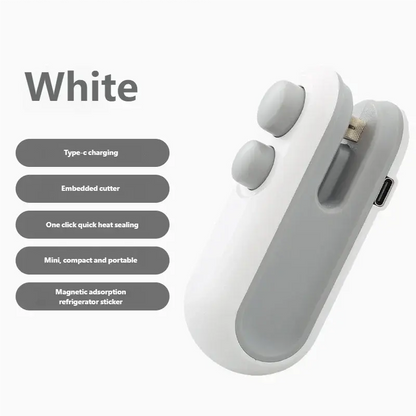 Mini Aparat de Sigilat Pungi cu Încălzire, Reîncărcabil USB