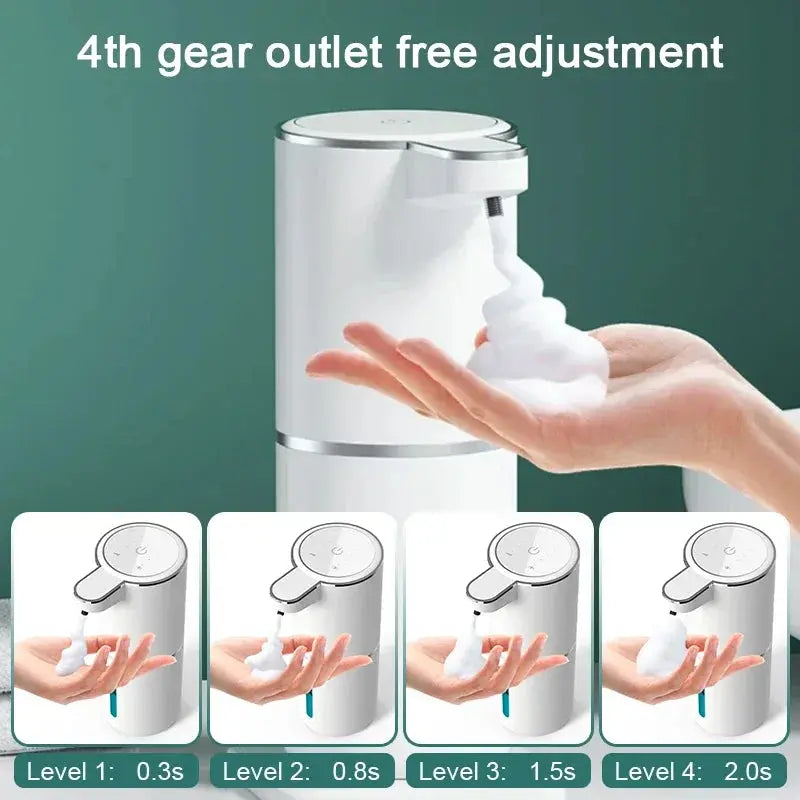 Dozator Automat de Săpun Spumă 380 ml cu Senzor și Încărcare USB