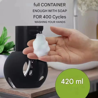 Dozator Automat de Săpun Spumă 380 ml cu Senzor și Încărcare USB