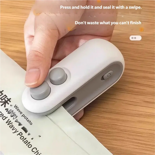 Mini Aparat de Sigilat Pungi cu Încălzire, Reîncărcabil USB